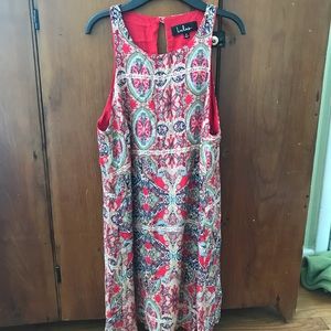 Lulus Sleeveless Paisley Print Dress
